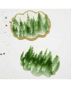 Tree Line Stencil by Killer Zebras