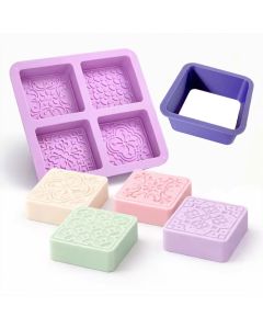 Tile Pattern Treat Square Mold & Cutter Set