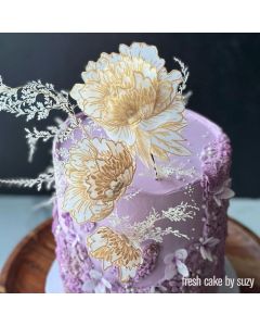 Three Layer Peony Mesh Stencil by Imperial Cake