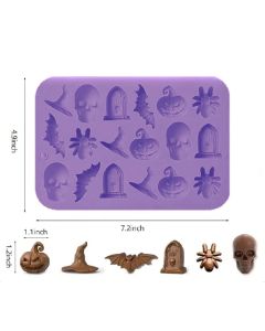 Little Halloween Ornaments Silicone Mold 