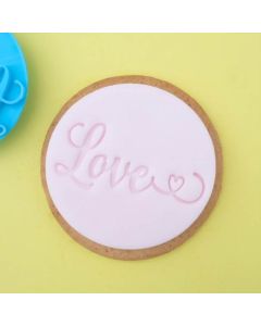 Cookie Embosser Love with Heart