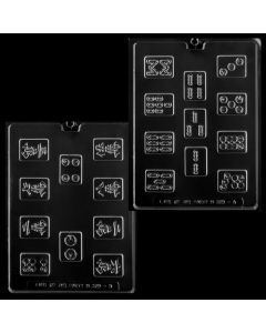 Chocolate Mold Set Mahjong Tiles