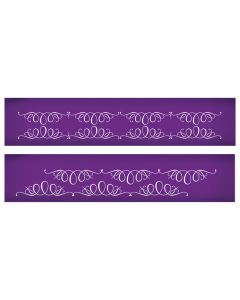 Marina Calligraphy Ribbons Mesh Stencil Set