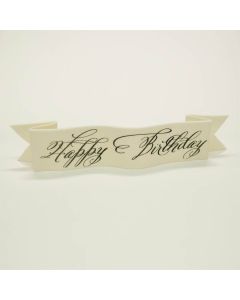 Message Ribbon Script Mesh Stencil Set 