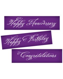 Message Ribbon Script Mesh Stencil Set 