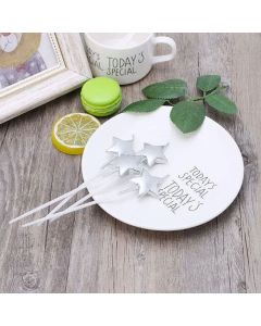 Star Candles Silver