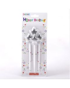 Star Candles Silver