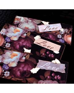 Icing Sheet Midnight Floral Chocolate Bar