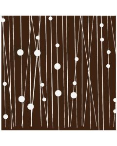 Chocolate Transfer Mod Beads White