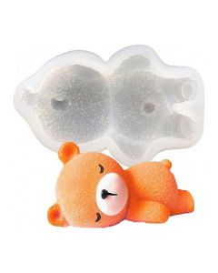 3D Sleepy Teddy Bear Mold 