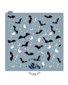 Moonlit Phantoms 2 Part Stencil by Killer Zebras