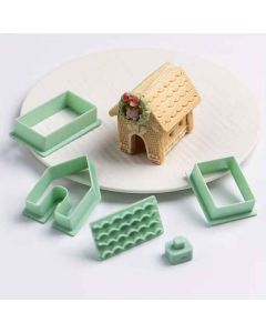 Tiny Gingerbread House Mug Hugger Cutter Set
