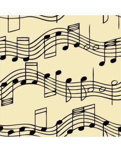 Chocolate Transfer Sheet- Sheet Music Black