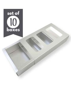 Nutter Butter Treat Boxes 3 Cavity Silver