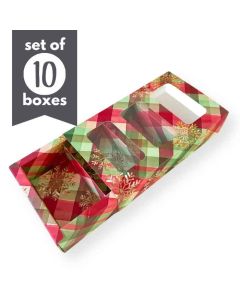 Nutter Butter Treat Boxes 3 Cavity Christmas Plaid