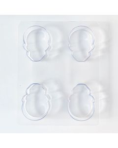 Chocolate Covered Nutter Butter Mold Skull (ECK-12)