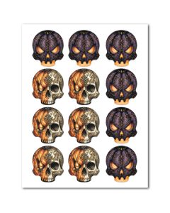 Icing Sheets Oreo Halloween Skulls
