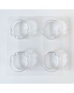 Chocolate Covered Oreo Mold Blank Skull