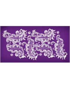 Ornate Paisley Seamless Mesh Stencil