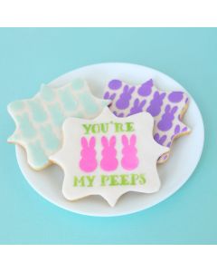 Peeps Bunnies Cookie Stencil Set