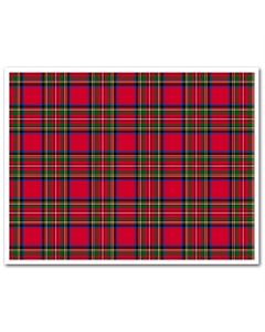 Edible Fabric Sheet Red Tartan