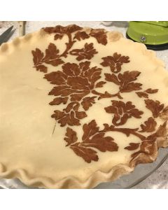 Pie Stencil Rustic Floral