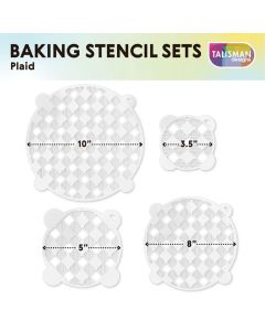 Pie Stencil Set Plaid