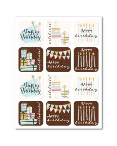 Icing Sheets Happy Birthday Squares