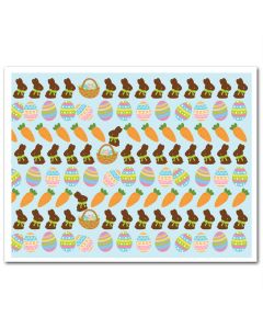 Icing Sheet Chocolate Bunnies Stripe