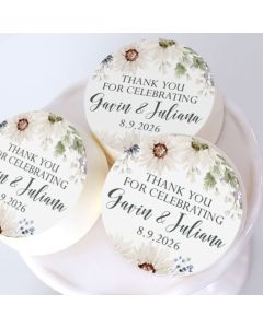 Customizable Icing Sheets Watercolor Wildflowers Cookie