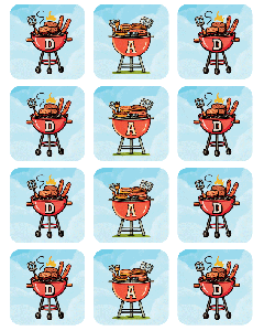 Icing Sheets Grill Dad Squares