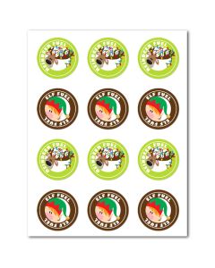 Icing Sheets Elf Reindeer Fuel Cookie/Cupcake