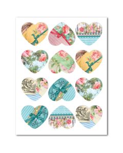 Icing Sheets French Country Hearts