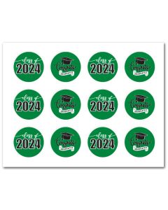 Icing Sheets Graduation Cookie Green