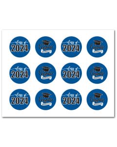 Icing Sheets Graduation Cookie Royal Blue