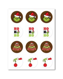 Icing Sheets Grinch Cookie/Cupcake