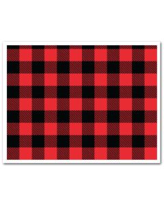 Edible Fabric Sheet Lumberjack Plaid