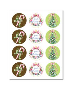 Icing Sheets Preppy Holiday Cookie/Cupcake