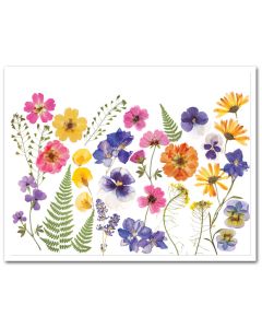 Icing Sheet Pressed Flower Arrangement