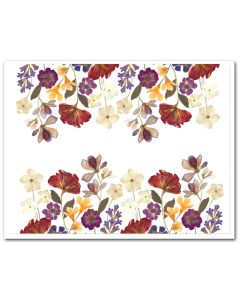 Icing Sheet Pressed Wildflower Borders