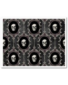 Icing Sheet Skull Damask