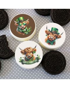Icing Sheets St. Paddy's Highland Cows Cookie/Cupcake