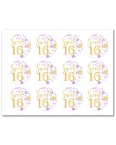 Icing Sheets Sweet 16 Bubbles Cookie/Cupcake