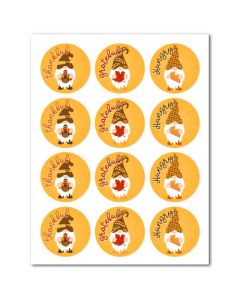 Icing Sheets Thanksgiving Gnomes Cookie/Cupcake