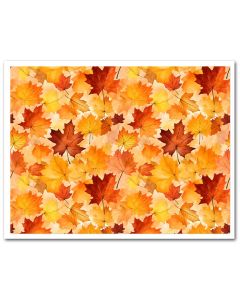 Icing Sheet Watercolor Autumn Leaves