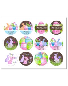 Icing Sheets Watercolor Rabbits Cookie/Cupcake
