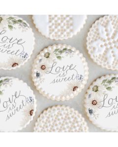 Icing Sheets Love is Sweet Wildflowers Cookie