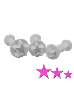 Plunger Cutters Stars Set of 3