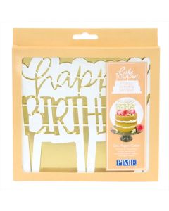 Cake Topper Cutter Happy Birthday Modern