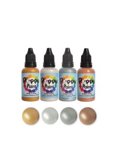 Poppy Paints for Chocolate Essential Metallics Set